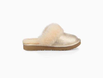 UGG Cozy II Metallic Slippers for Big Kids - Gold India